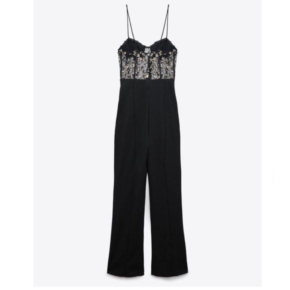 ZARA SEQUIN JUMPSUIT - Picture 10 of 11